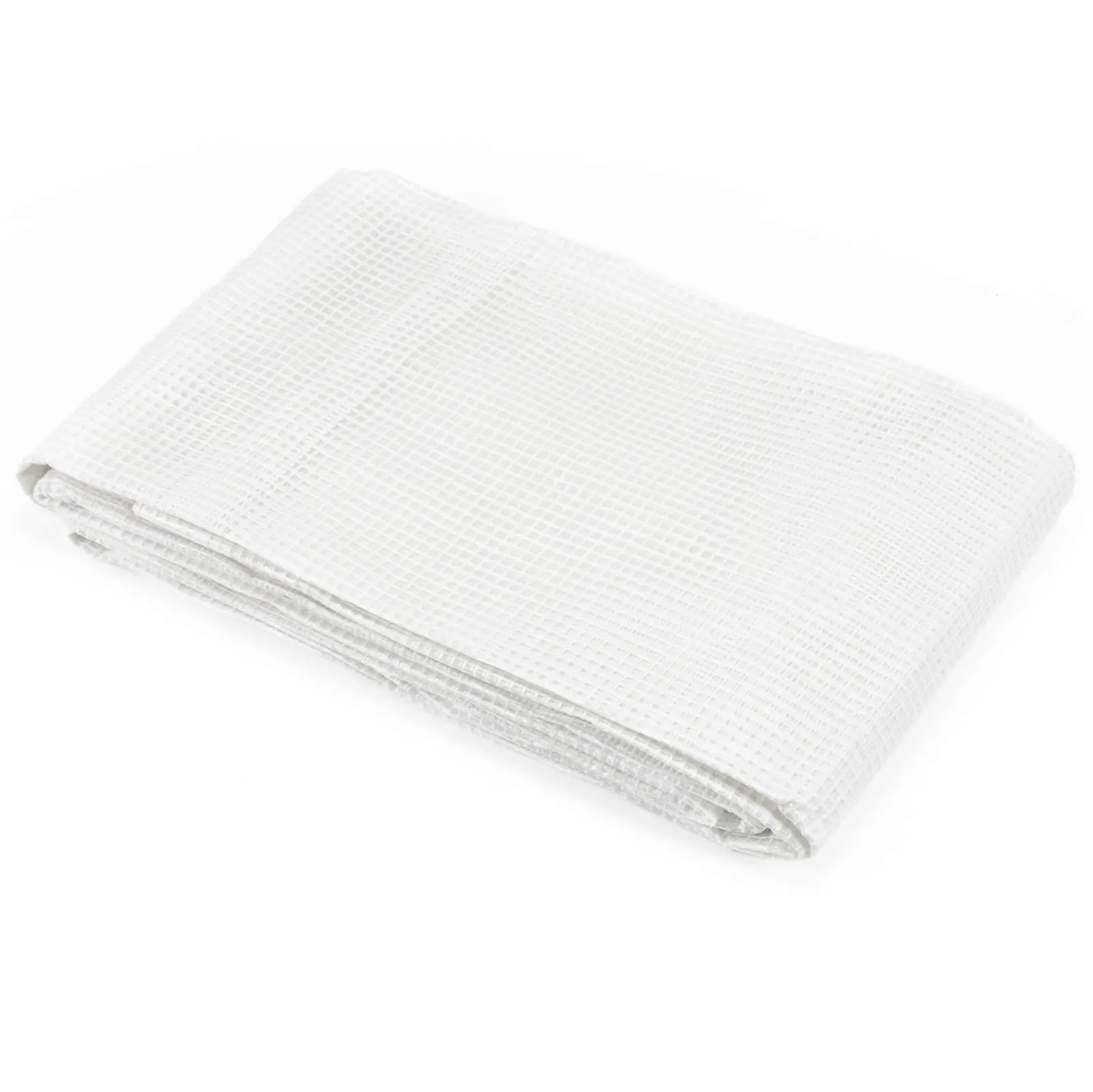 Plandeka 100g/m2 3x4m gruba płachta zabezpieczająca, ochronna biała, transparentna