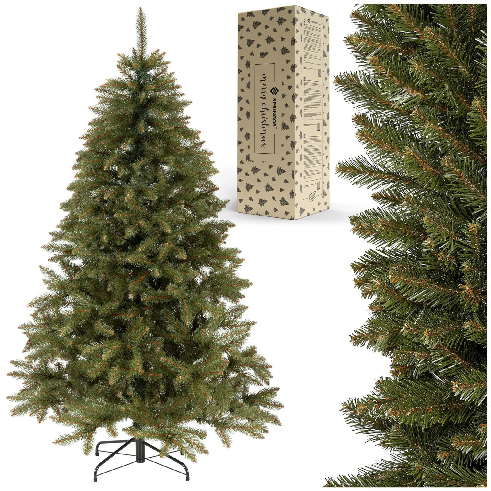 Sztuczna choinka 200 cm jak żywa drzewko świąteczne świerk kaukaski