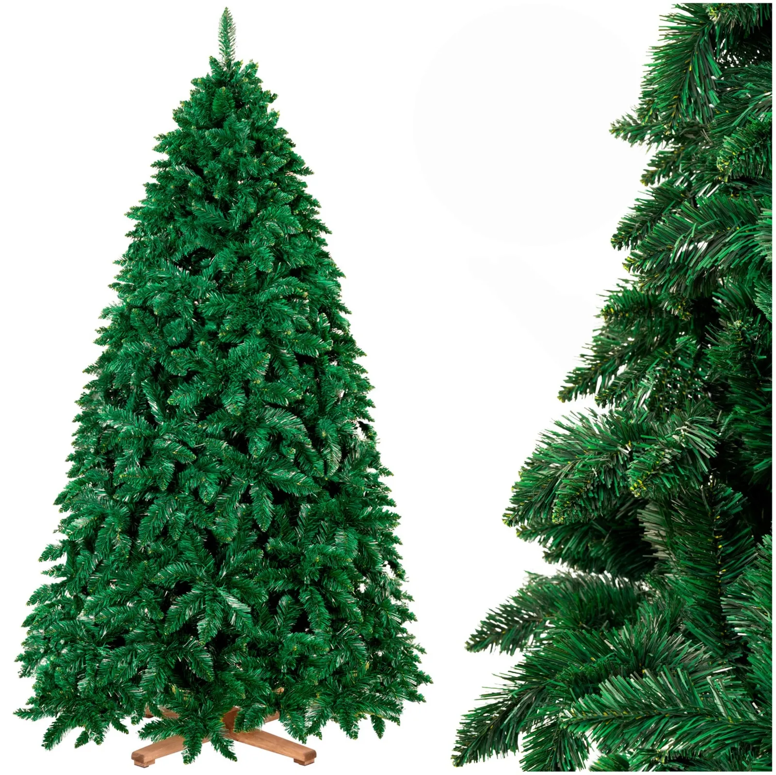 Sztuczna choinka sosna leśna 240 cm jak żywa Royal Trees premium drewniany stojak