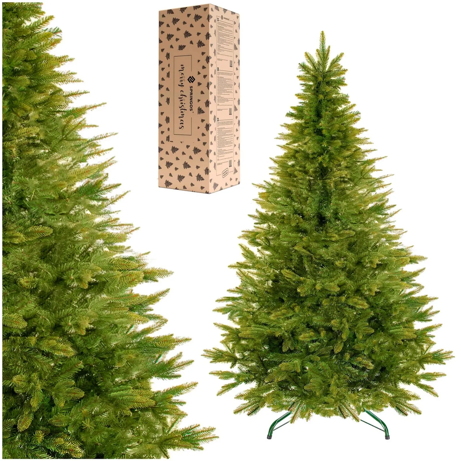 Sztuczna choinka 180 cm jak żywa świerk naturalny drzewko bożonarodzeniowe