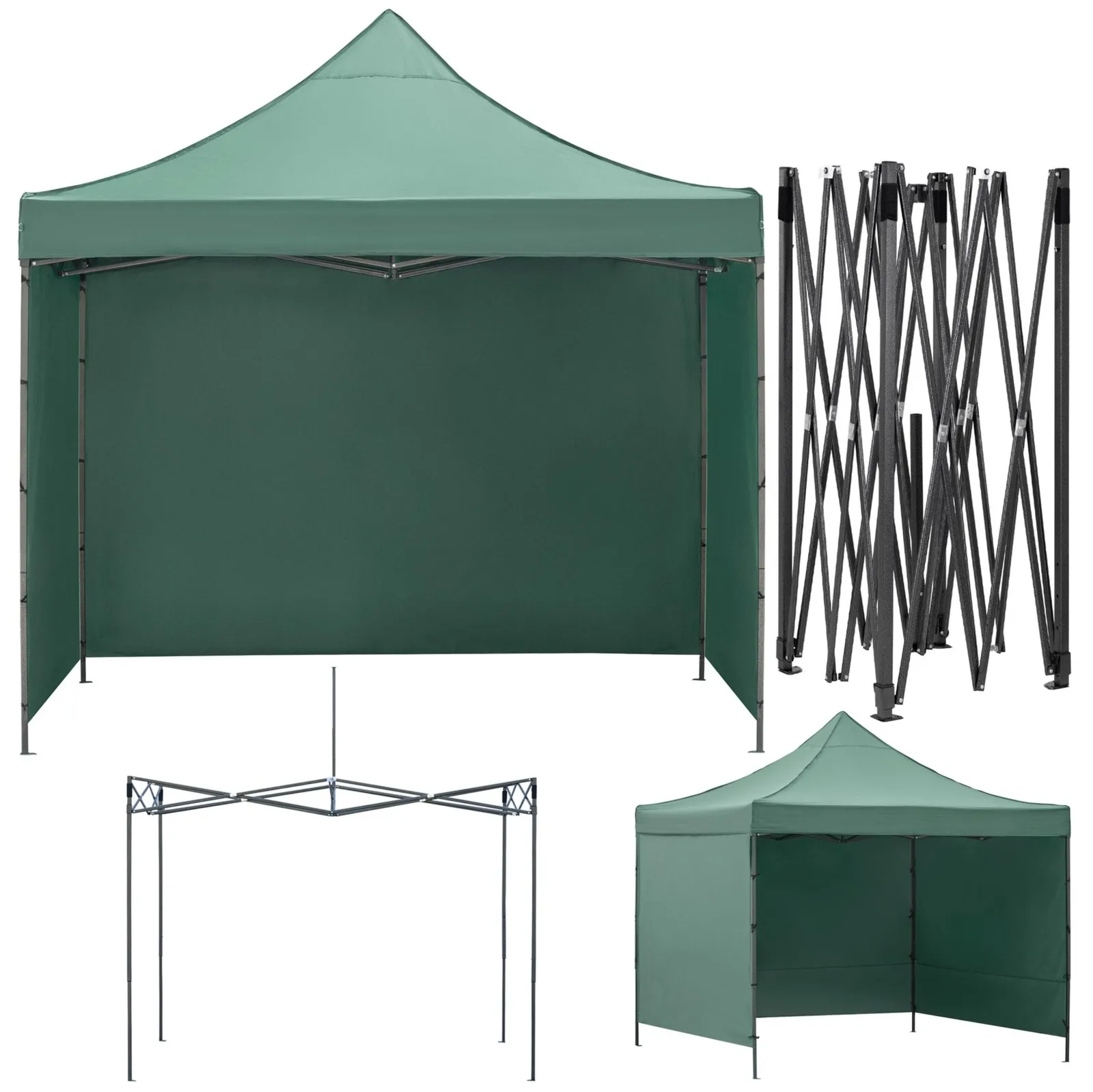 Pawilon handlowy 300x300 cm namiot ogrodowy, targowy, zielony