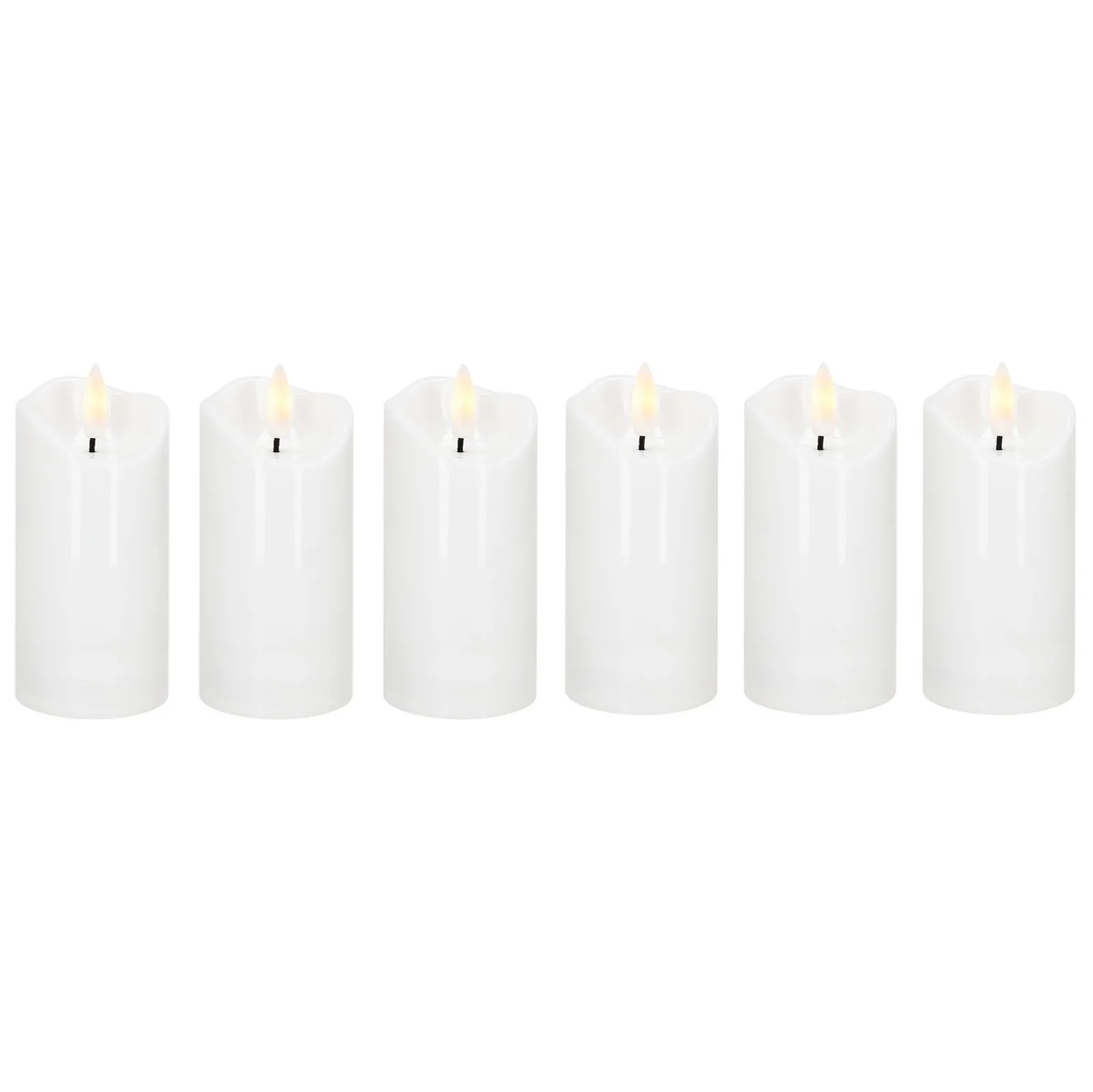 Wkłady Led do znicza 6 szt. świeczki elektryczne 10 cm świece na baterie