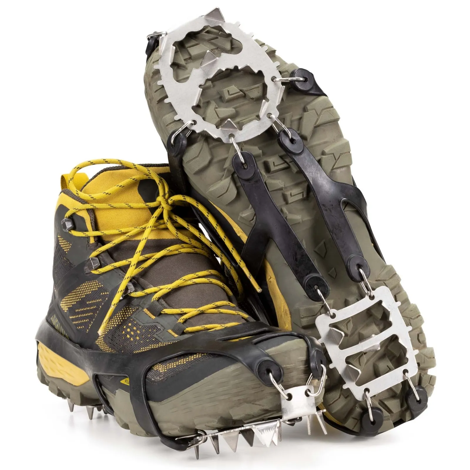 Raczki na buty turystyczne, antypoślizgowe nakładki rozmiar 36-40 czarne