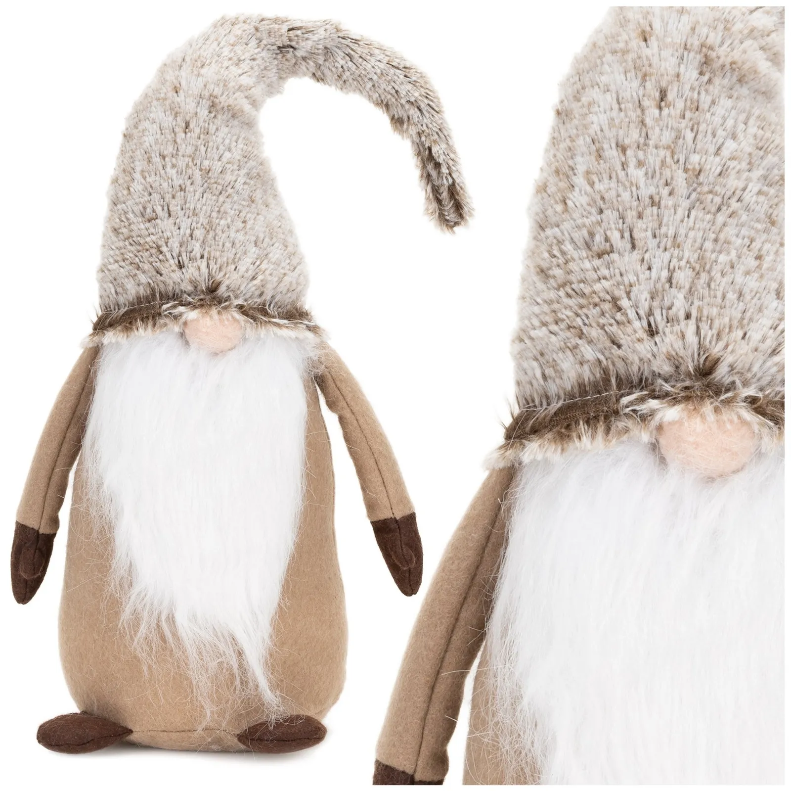 Krasnal świąteczny 60 cm ozdoba figurka skrzat świąteczny, gnom stojący