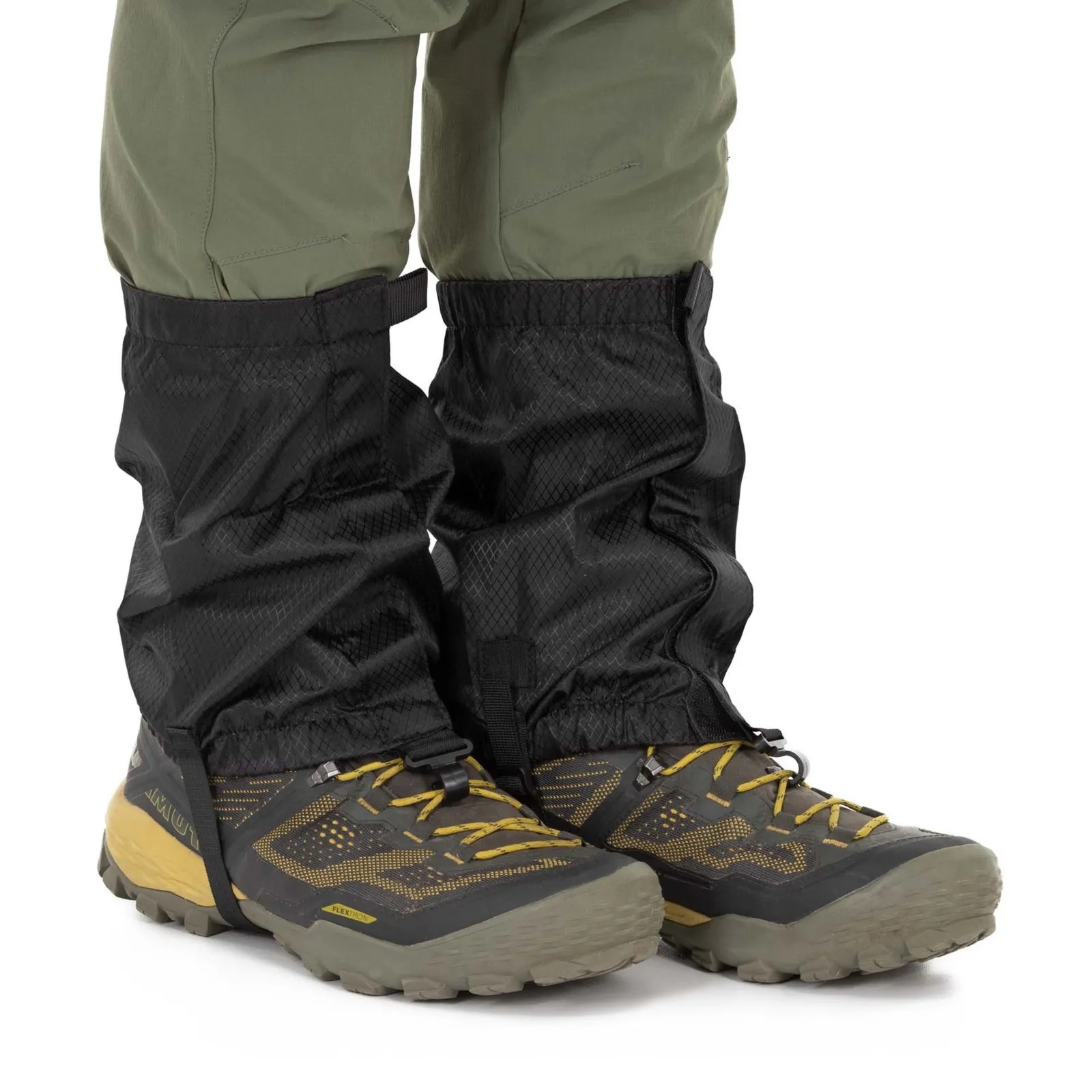 Stuptuty trekkingowe, wodoodporne ochraniacze na buty uniwersalne czarne 2 szt.