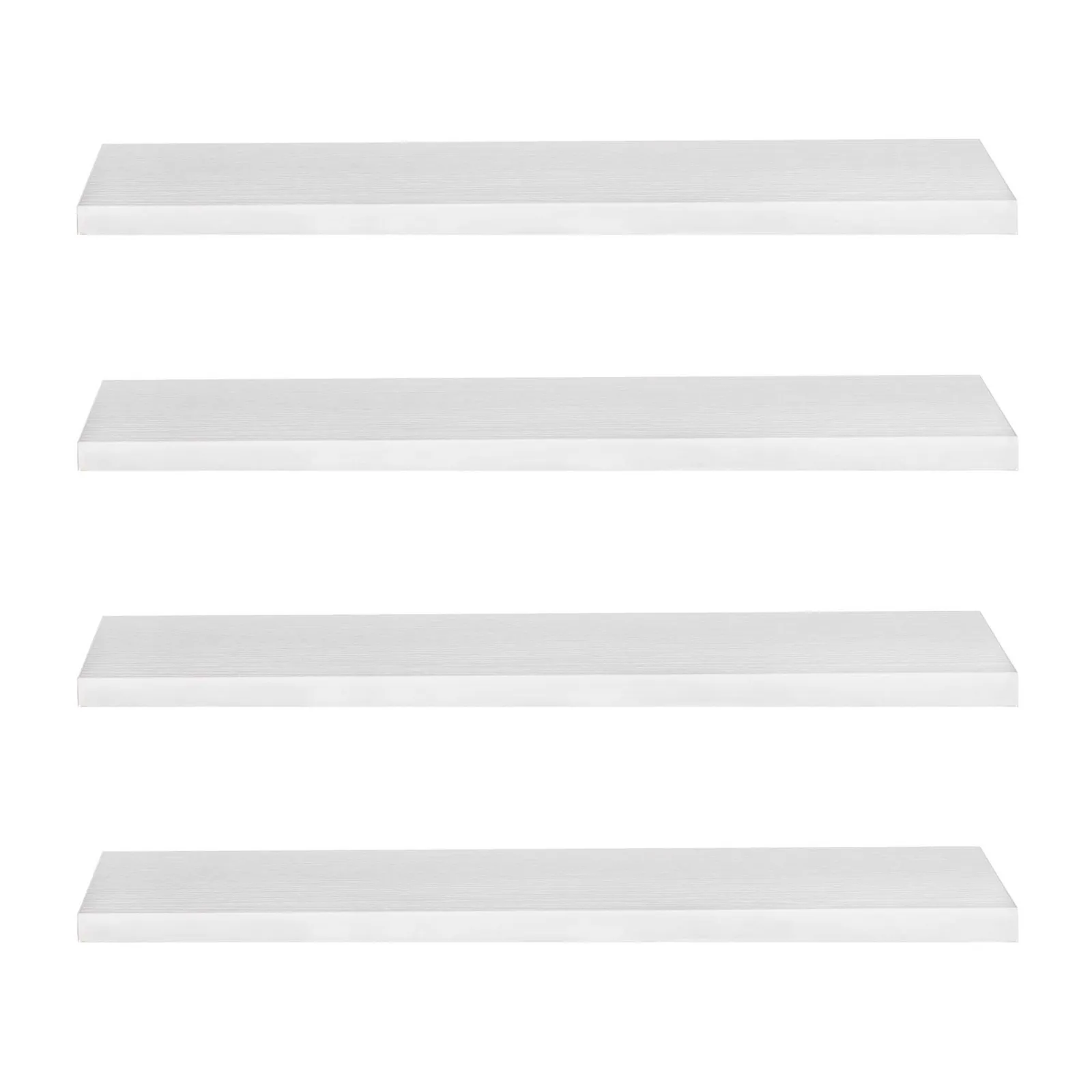 Półki wiszące 4 szt. na przyprawy, książki półki ścienne do pokoju kuchni nowoczesne białe