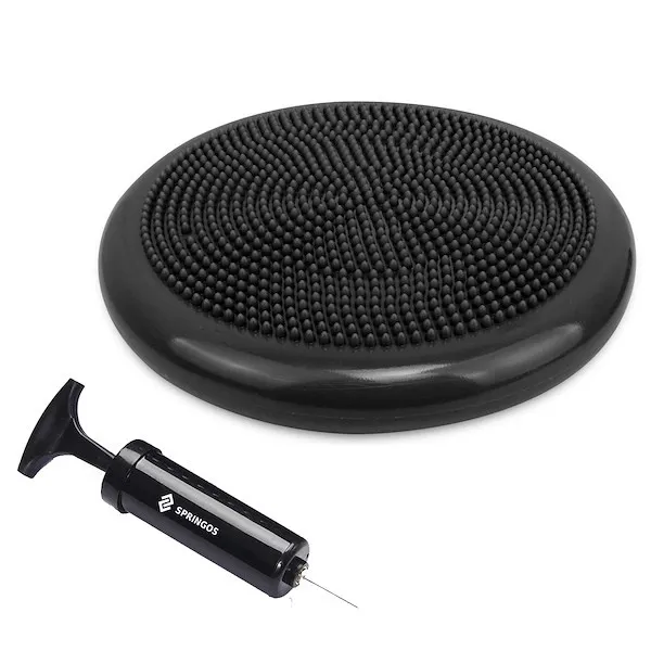 Dysk sensoryczny do ćwiczeń czarny