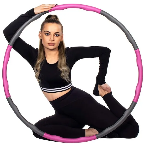 Hula hop z masażerem 100cm różowe