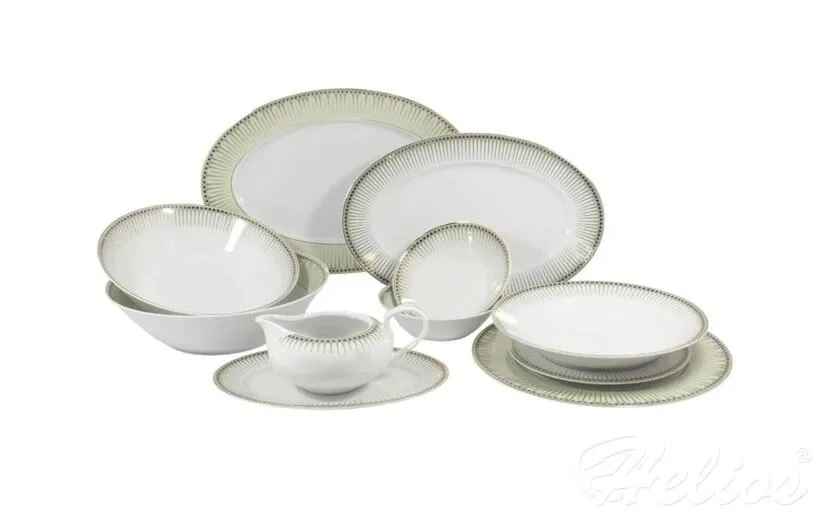 Serwis obiadowy bez wazy dla 12 os. / 44 części - H115 YVONNE
