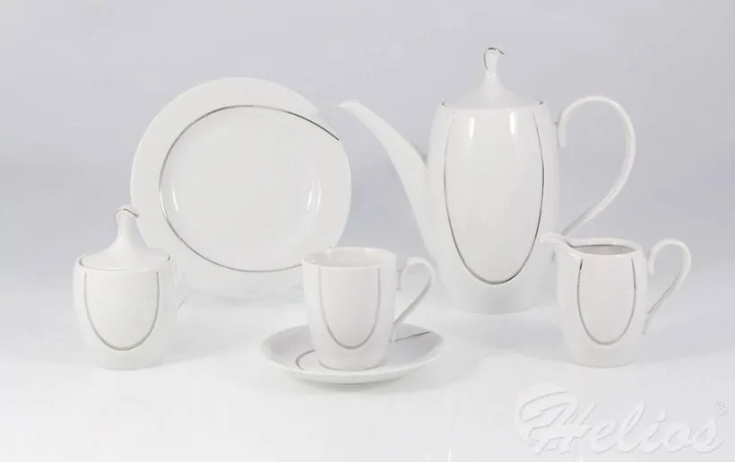 Garnitur do kawy na 12 os./ 39 części - E939 VEGA Platyna