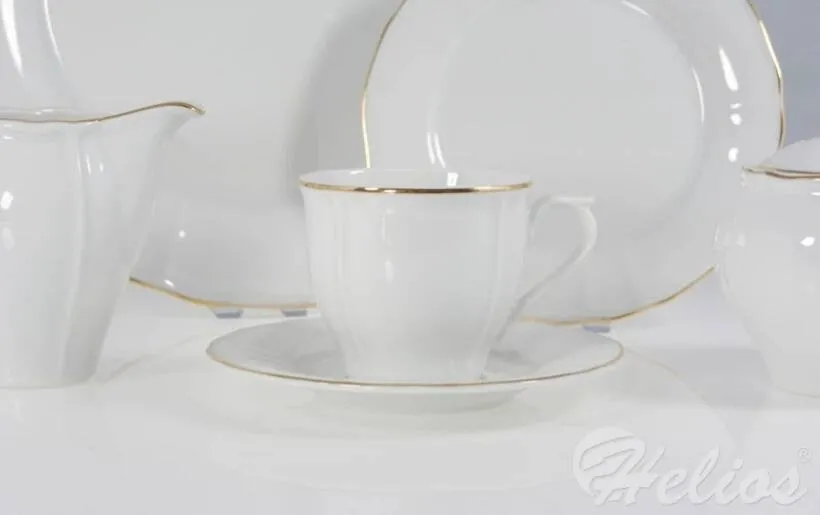 Garnitur do kawy dla 12 osób / 39 części - 6026A MARIA Złoty Pasek