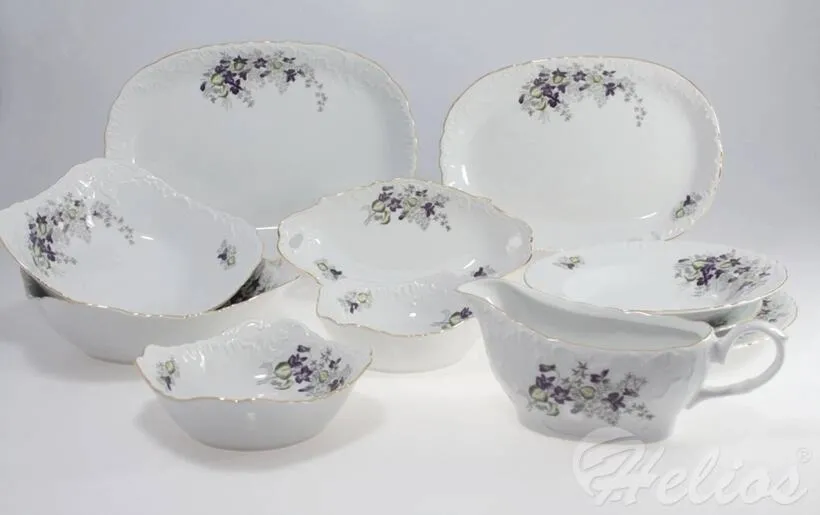 Serwis obiadowy bez wazy dla 12 os./ 44 części - G559 ROCOCO