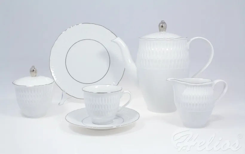 Garnitur do kawy dla 12 os./ 39 części - 3607 SOFIA / Platynowa