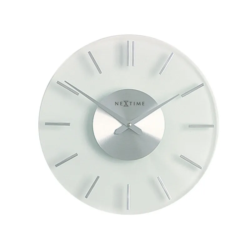 Zegar ścienny szklany (31 cm) Stripe Nextime