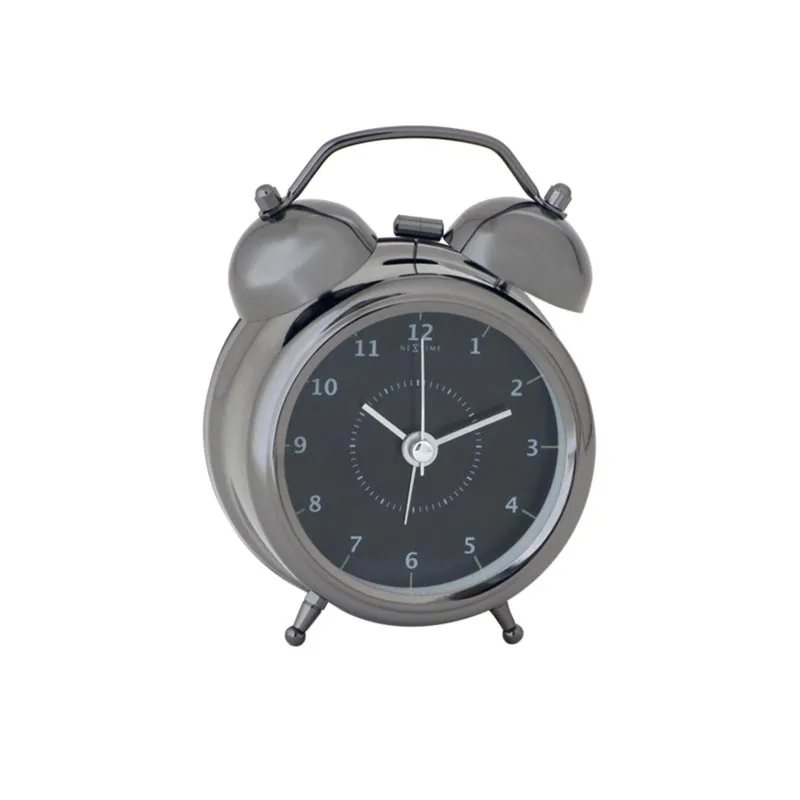 Budzik czarny (9 cm) Wake Up Nextime