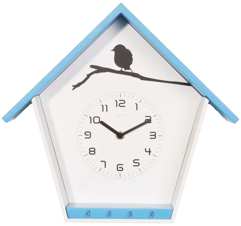 Zegar z wieszakiem na klucze (niebieski) Cuckey Nextime