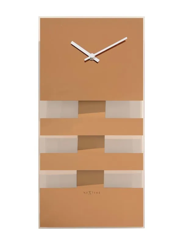 Zegar ścienny (miedziany) Bold Stripes Nextime