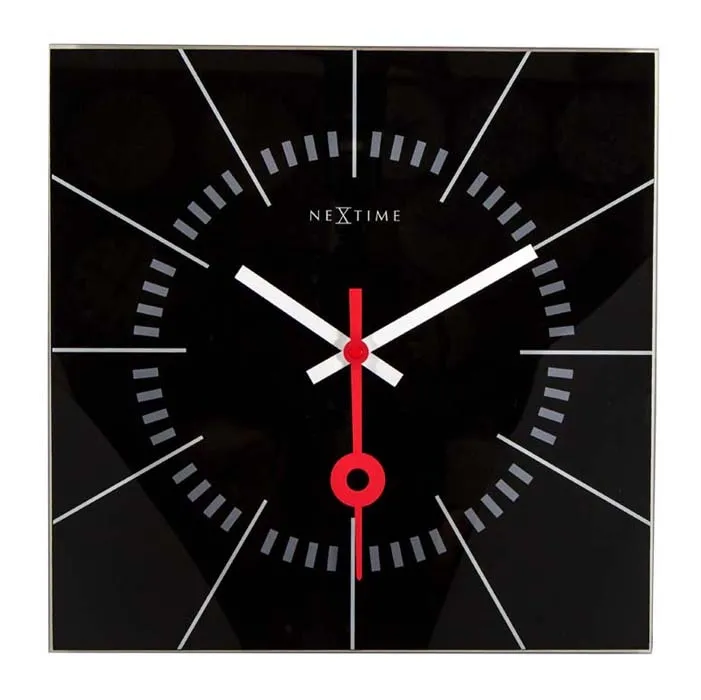 Zegar ścienny (czarny) Stazione Nextime