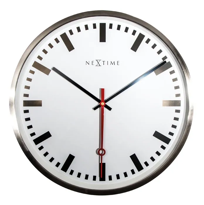 Zegar ścienny z indeksami Super Station Nextime