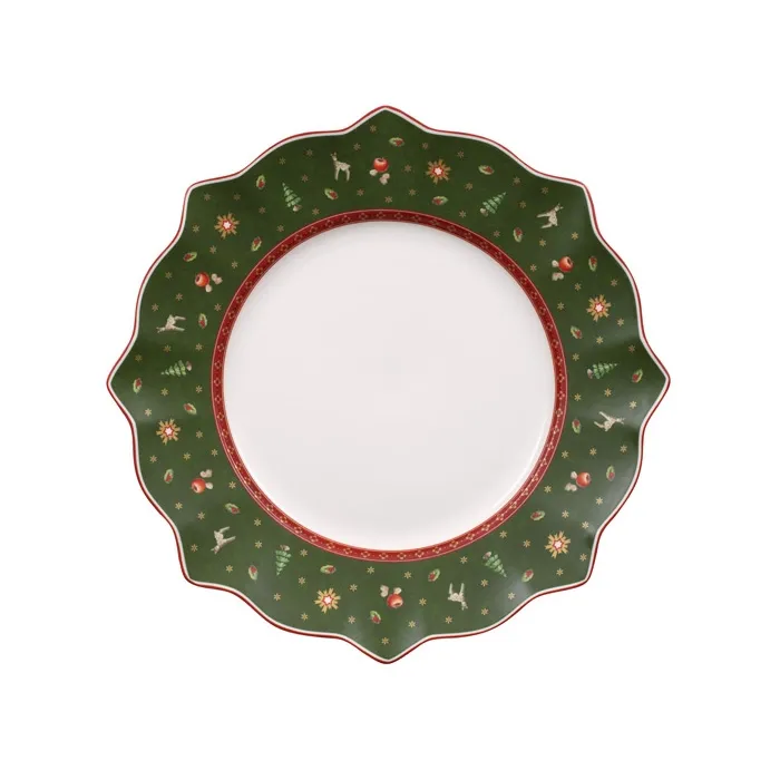 Talerz płaski (zielony) Toy’s Delight Christmas Villeroy & Boch
