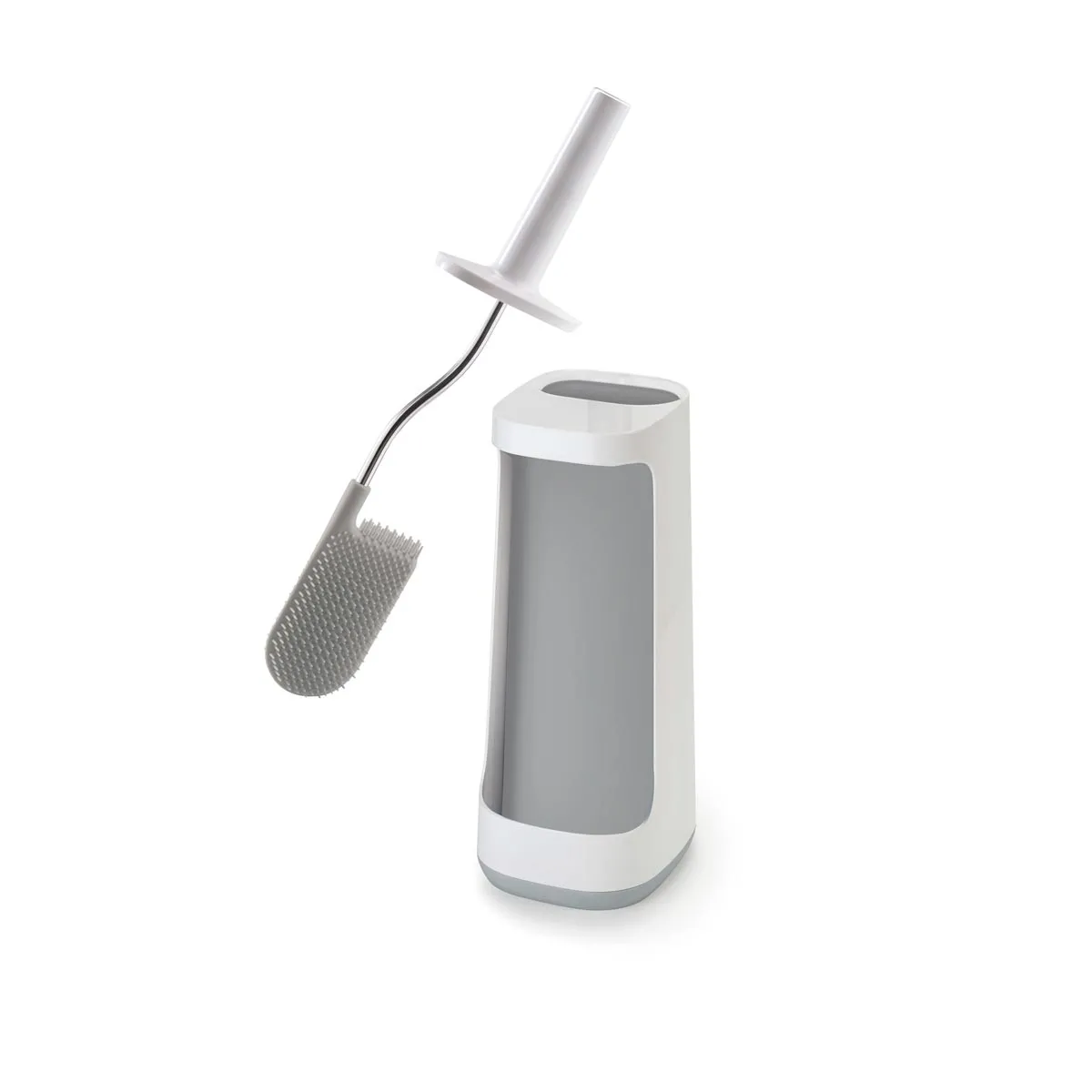 Szczotka do toalety z przestrzenią na detergent (szara) Flex Joseph Joseph