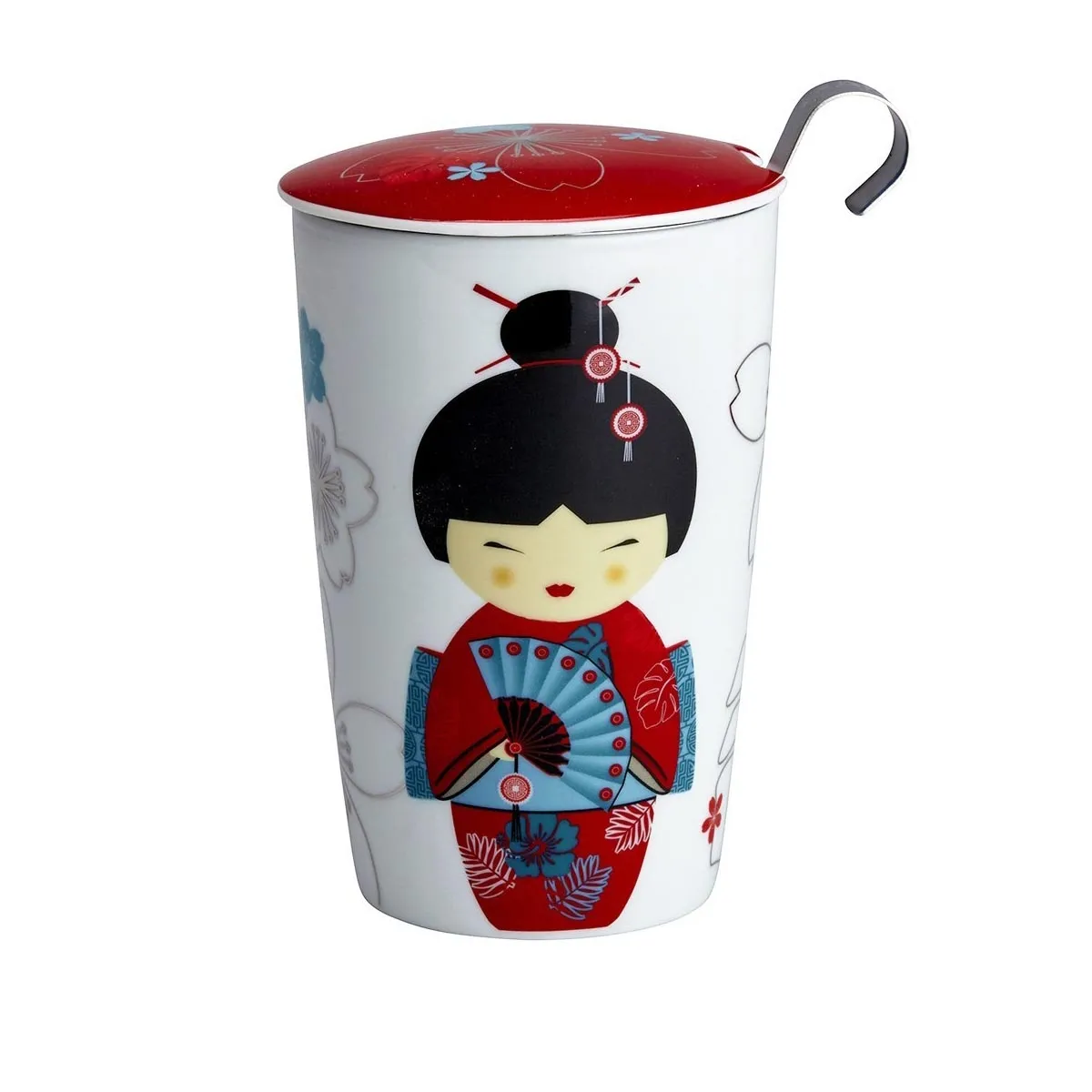 Kubek z zaparzaczem Little Geisha Red Eigenart
