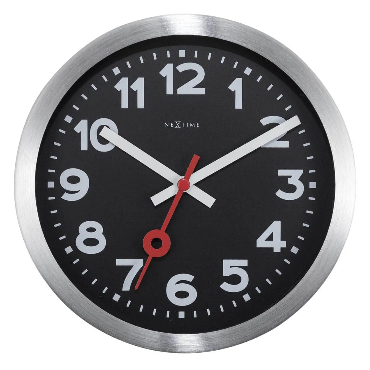 Zegar ścienny/stojący z cyframi (czarny, 19 cm) Station Nextime