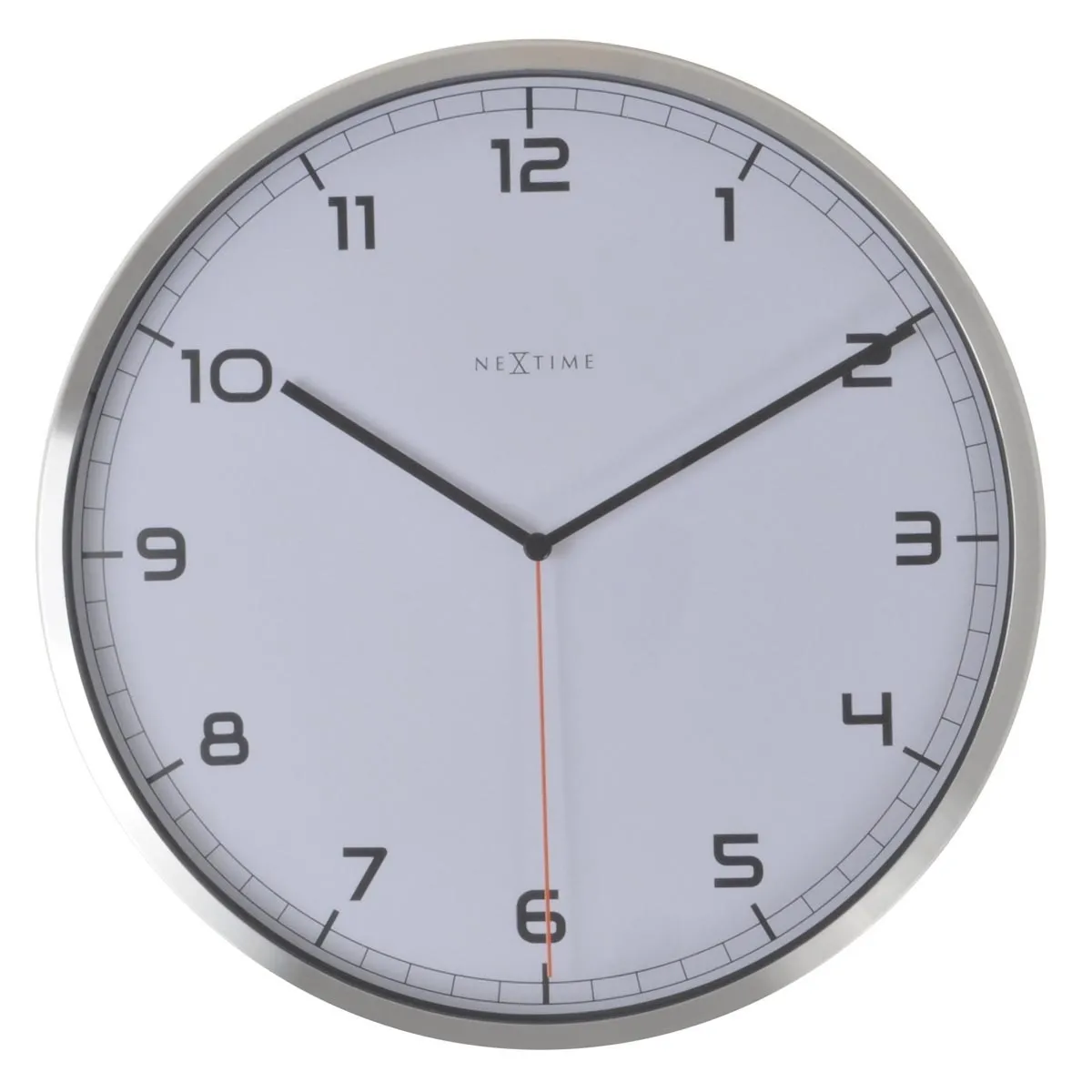 Zegar ścienny z cyframi (biały) Company Nextime