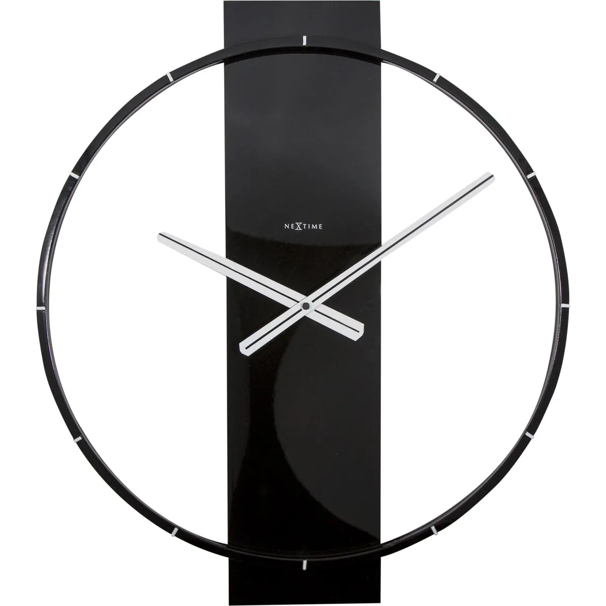 Zegar ścienny (czarny) Carl Nextime