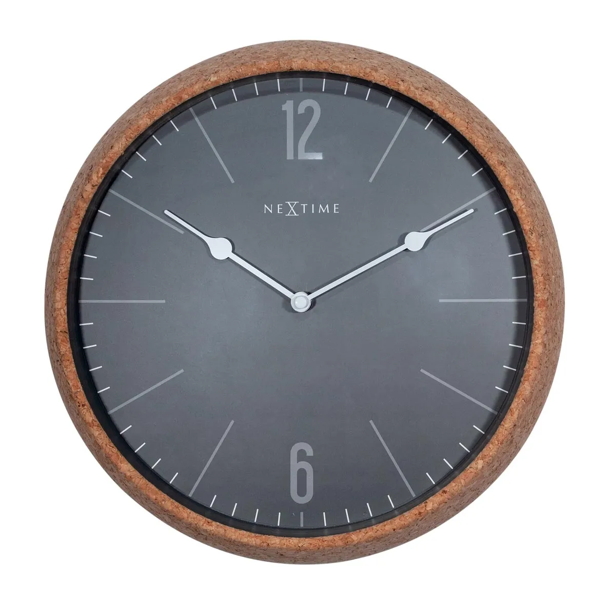 Zegar ścienny (szary) Cork Nextime