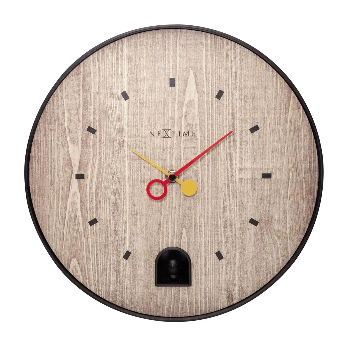 Zegar ścienny (czarny) Black Nightingale Nextime