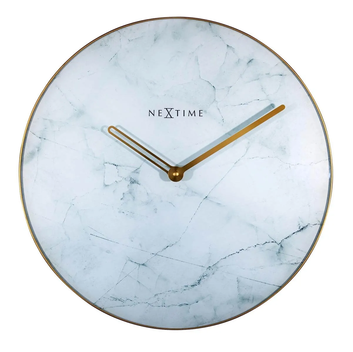 Zegar ścienny (jasny) Marble Nextime