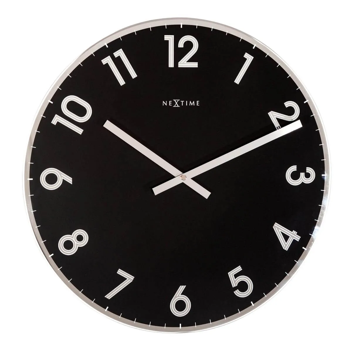 Zegar ścienny (czarny) Reflect Nextime