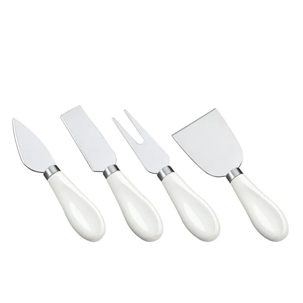 Zestaw 4 noży do sera z porcelanowymi uchwytami Formaggio Cilio