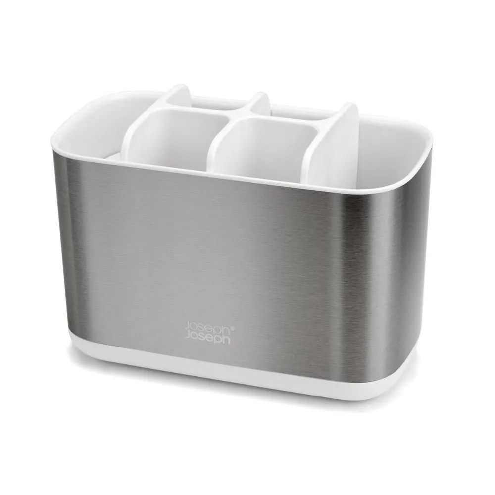 Organizer na szczoteczki L (biały) Easy Store Steel Joseph Joseph