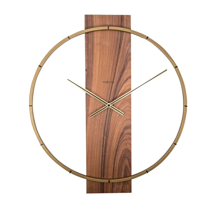 Zegar ścienny (brązowy) Carl Nextime