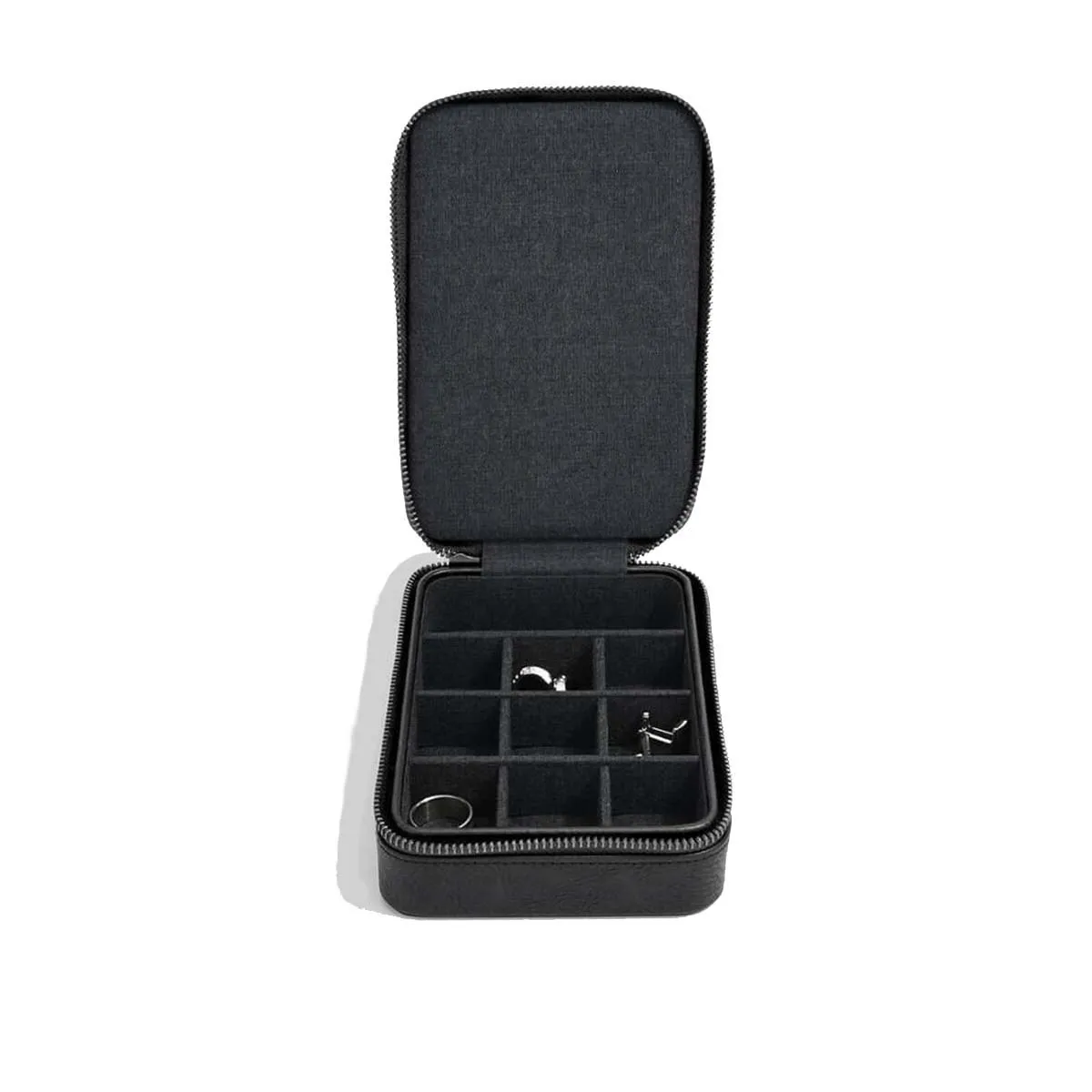 Etui podróżne na spinki i zegarek (czarne) Stackers