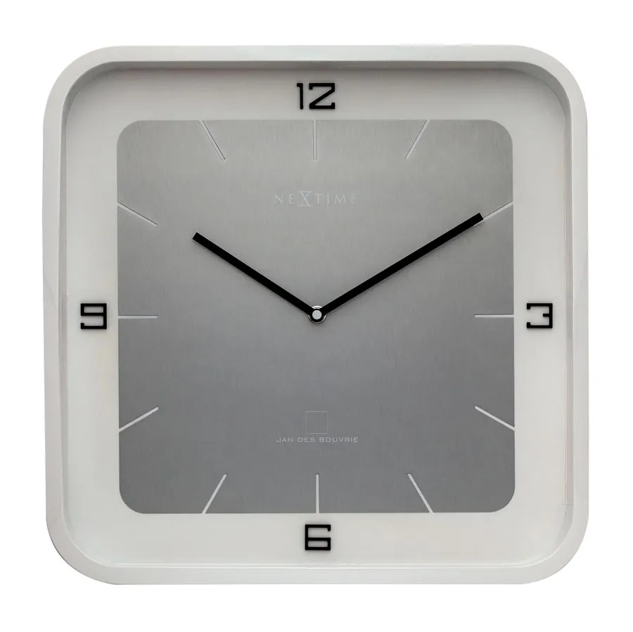 Zegar ścienny (jasny) Square Wall Nextime