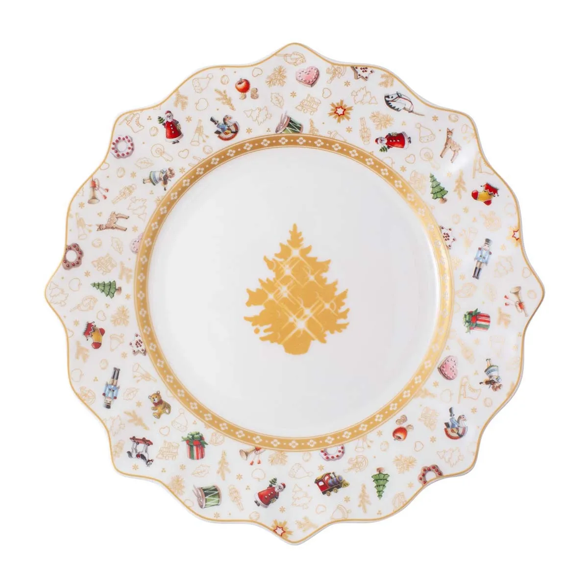 Talerz śniadaniowy (biało-złoty) Anniversary Edition 2020 Toy's Delight Villeroy & Boch