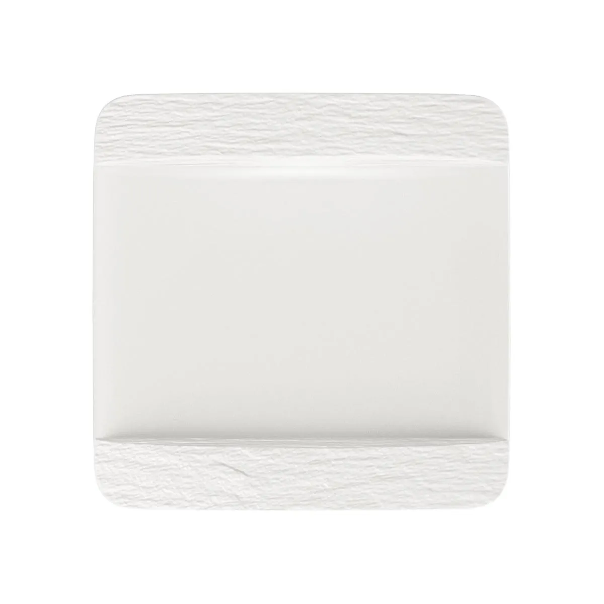 Talerz do serwowania kwadratowy Manufacture Rock blanc Villeroy & Boch