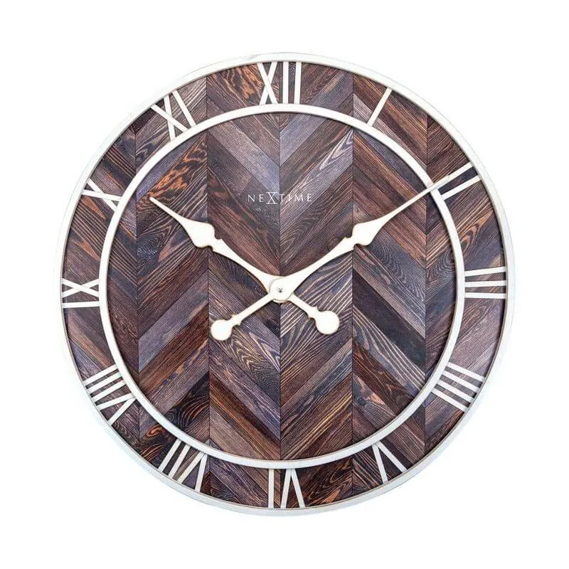 Zegar ścienny (ciemny) Roman Vintage Nextime
