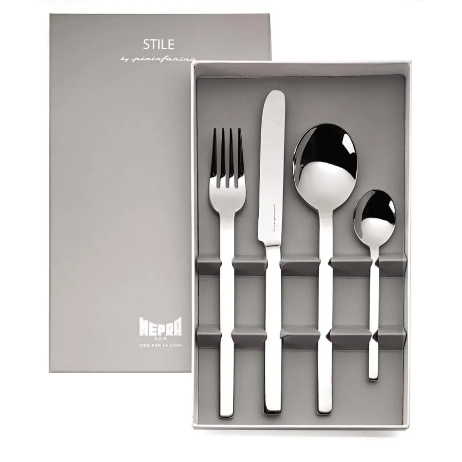 Zestaw sztućców dla 1 osoby (4 el.) Gift Stile by Pininfarina Mepra