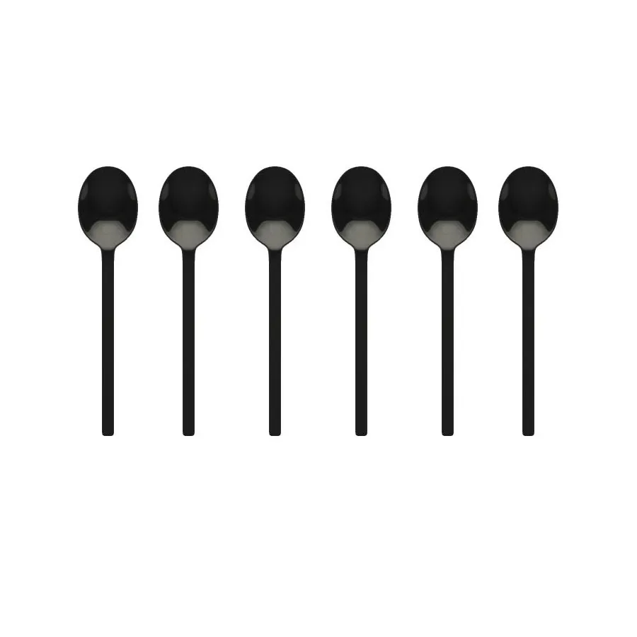 Zestaw 6 łyżeczek do mokki Oro Nero Stile by Pininfarina Mepra