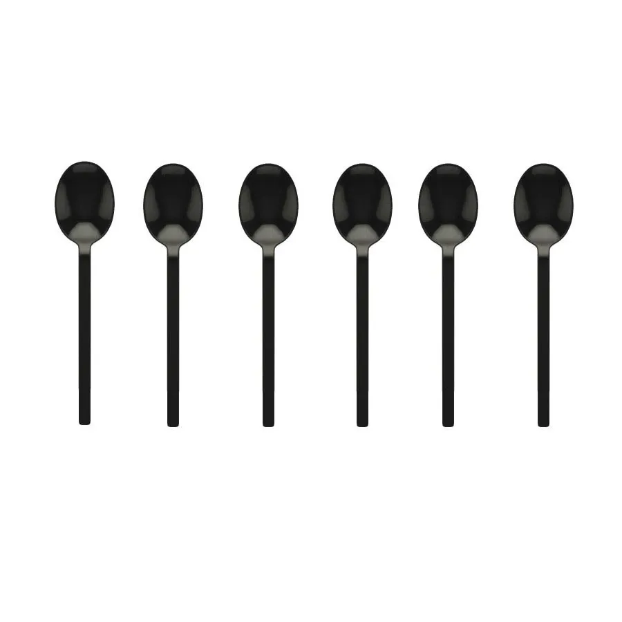 Zestaw 6 łyżeczek do kawy Oro Nero Stile by Pininfarina Mepra