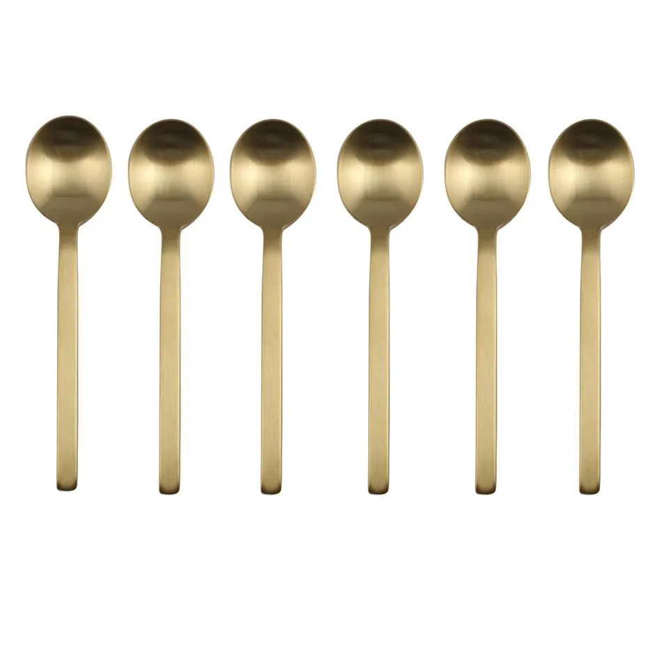 Zestaw 6 łyżeczek do kawy Oro Ice Stile by Pininfarina Mepra