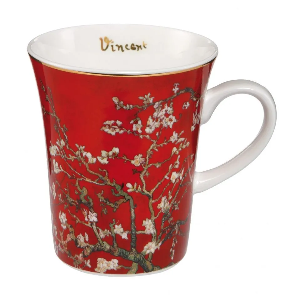 Kubek Drzewo Migdałowe 400 ml (czerwony) Vincent van Gogh Goebel
