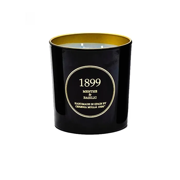 Świeca XL (600 g) Menthe & Basilic Gold Edition Cereria Molla
