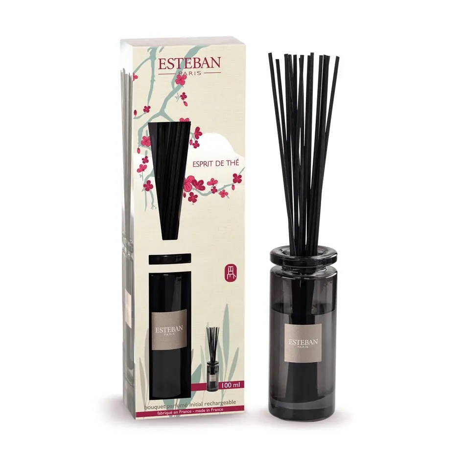 Dyfuzor zapachowy z patyczkami (100 ml) Esprit de thé Esteban