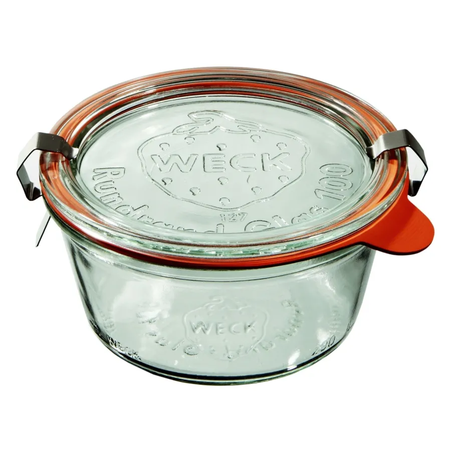 Słoik z pokrywką, uszczelką i zapinkami 290 ml (6 szt.) Weck