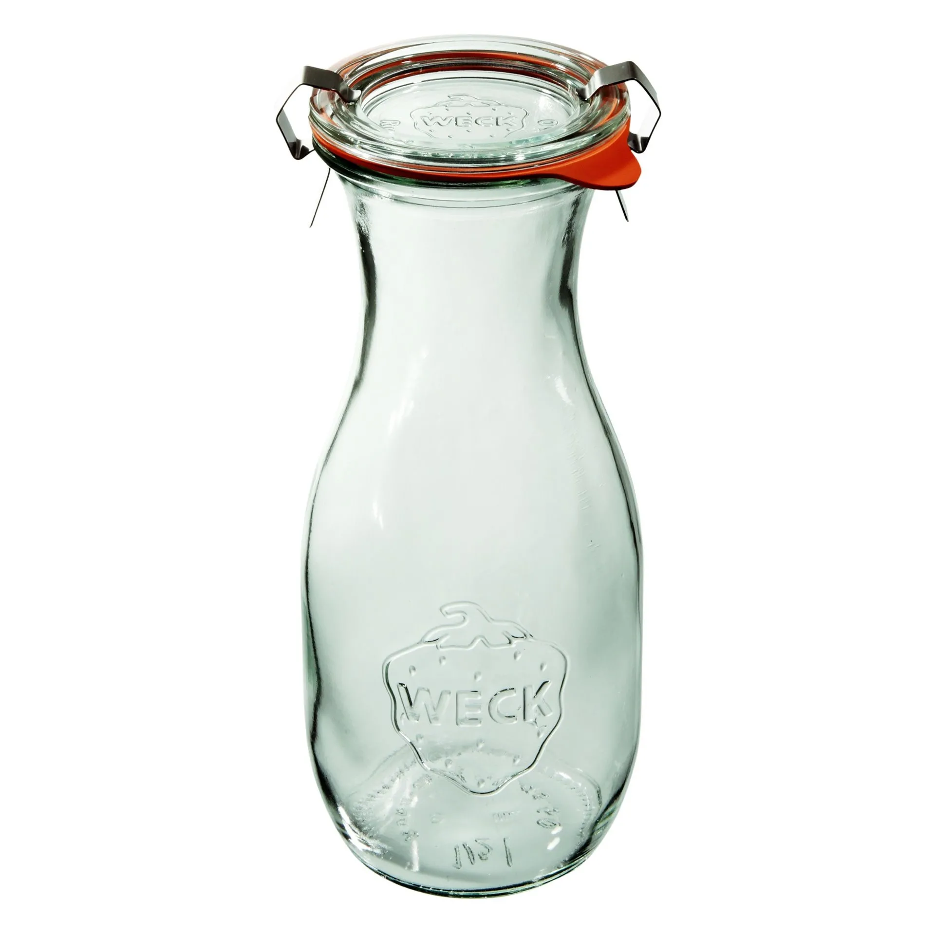 Butelka z pokrywką, uszczelką i zapinkami 530 ml (6 szt.) Weck